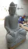 Product image 3 of the product “Seated Buddha made of Riverstone in Bhumisparsha - gesture of touching the earth. 122,5 cm height. ”